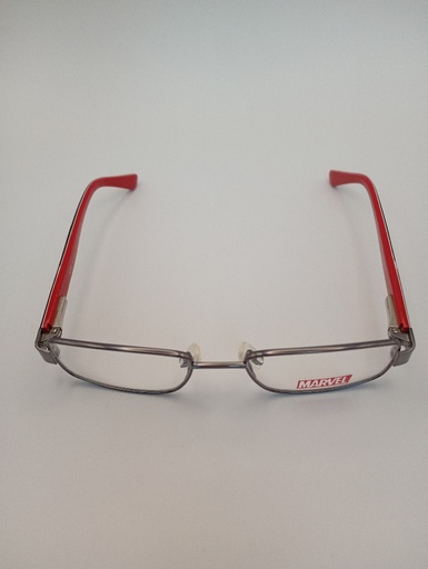 Marvel AVENGERS01/M C1 / 47-16 Eyewear Eyeglasses/Prescription Clear Semi-Rimless Rectangle Unisex Standard Barrel Hinge Gray Metal, Plastic