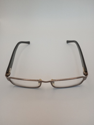Lambretta LAM0029/M C1 GUN 54-17 Eyewear Eyeglasses/Prescription Clear Full-Rim Rectangle Unisex Standard Barrel Hinge Gray Metal, Plastic