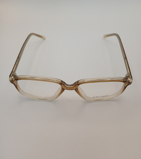 Classique CLASS602 Eyewear Eyeglasses/Prescription Clear Full-Rim Rectangle Unisex Standard Barrel Hinge Gray Plastic