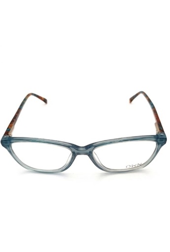 Own Eyeglasses Frame Cat-eye Full-Rim Blue Women Acetate