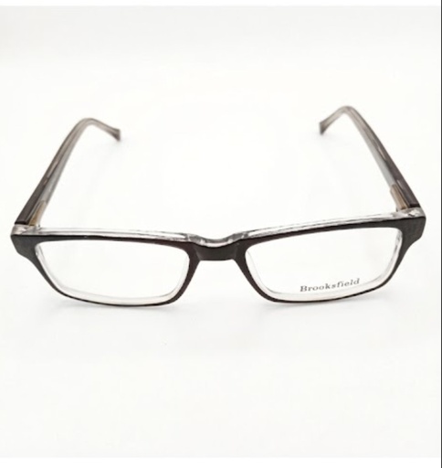 Brooksfield Eyeglasses Frame Rectangle Full-Rim Black Unisex Acetate