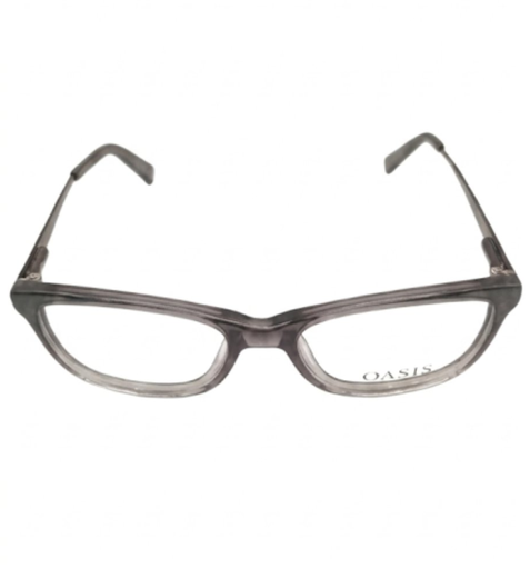 Oasis Eyeglasses Frame Rectangle Full-Rim Black Unisex Acetate Spring Hinge