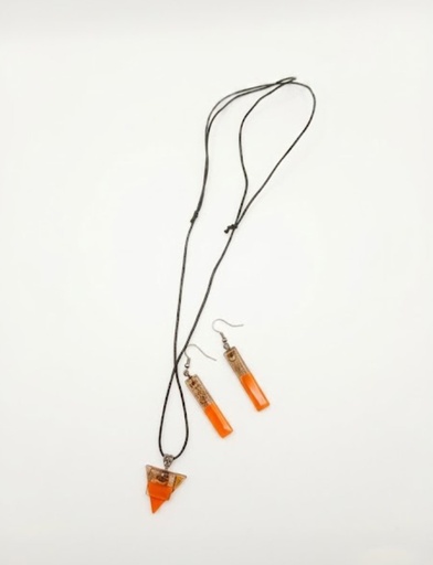 Arteciones WA1070 Handmade Jewelry Necklace, Earrings Non-Metal